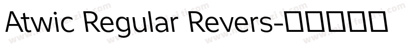 Atwic Regular Revers字体转换